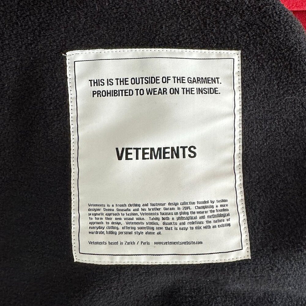 Vetements Hoodie Black for Women Size M - Picture 11 of 12